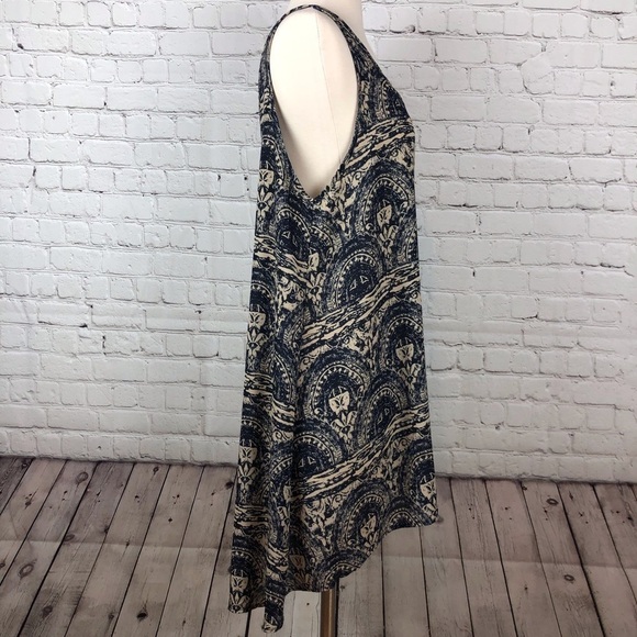 Painted Threads Blck&Tan Sleeveless Tunic Top Sz L - Picture 3 of 5